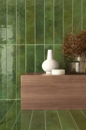 Paiement Sécurisé carrelage effet zellige 5x40 cm BALI GREEN